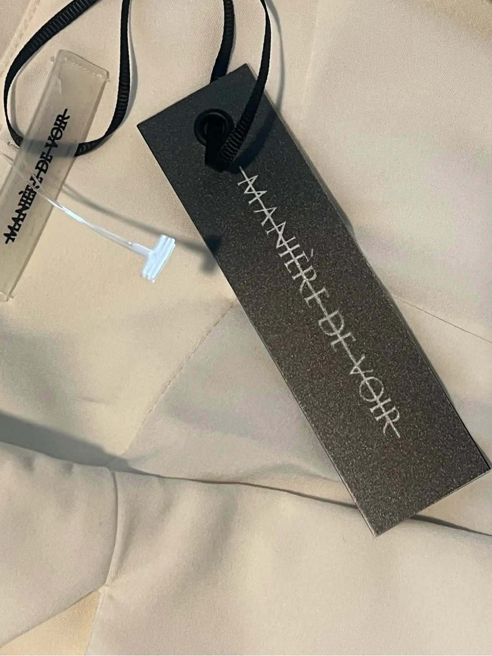 Maniere De Voir Off-White Tailored Blazer Romper